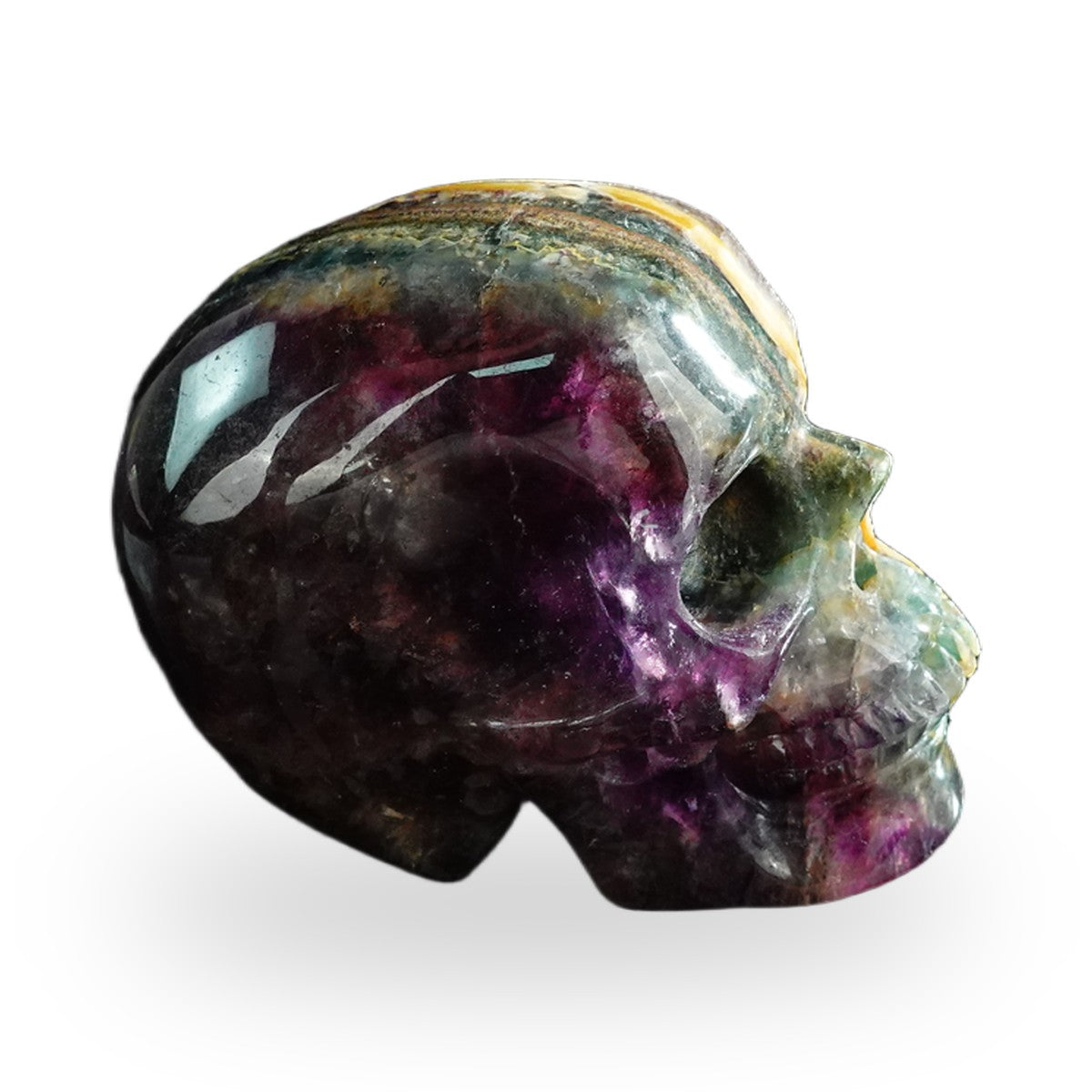Rainbow Fluorite crystal skull 3" SKH30GF19 photo 4