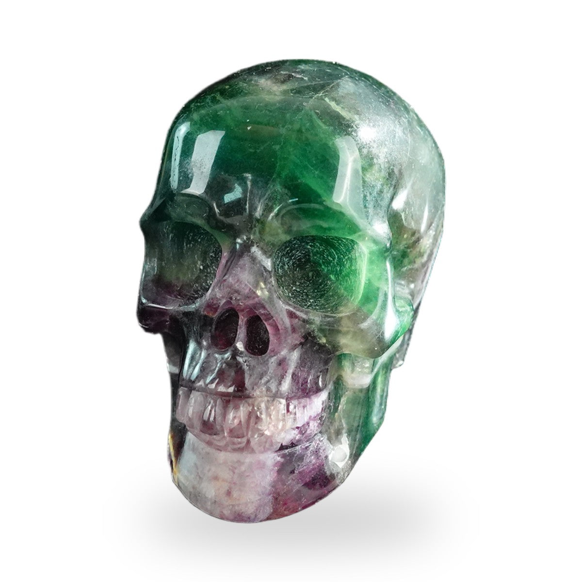 Rainbow Fluorite crystal skull 3" SKH30GF20 photo 2