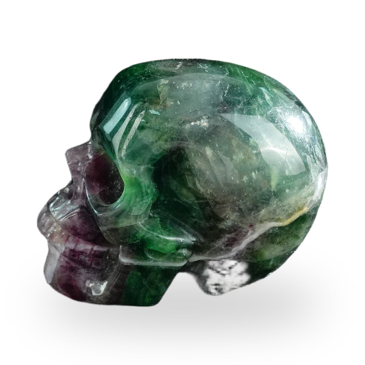 Rainbow Fluorite crystal skull 3" SKH30GF20 photo 6