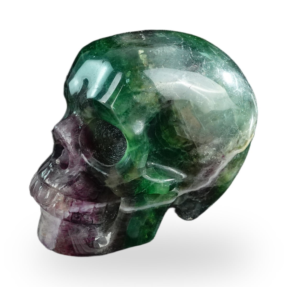 Rainbow Fluorite crystal skull 3" SKH30GF20 photo 7