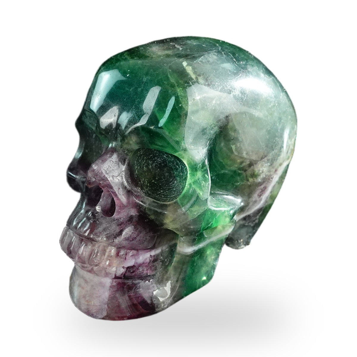 Rainbow Fluorite crystal skull 3" SKH30GF20 photo 8