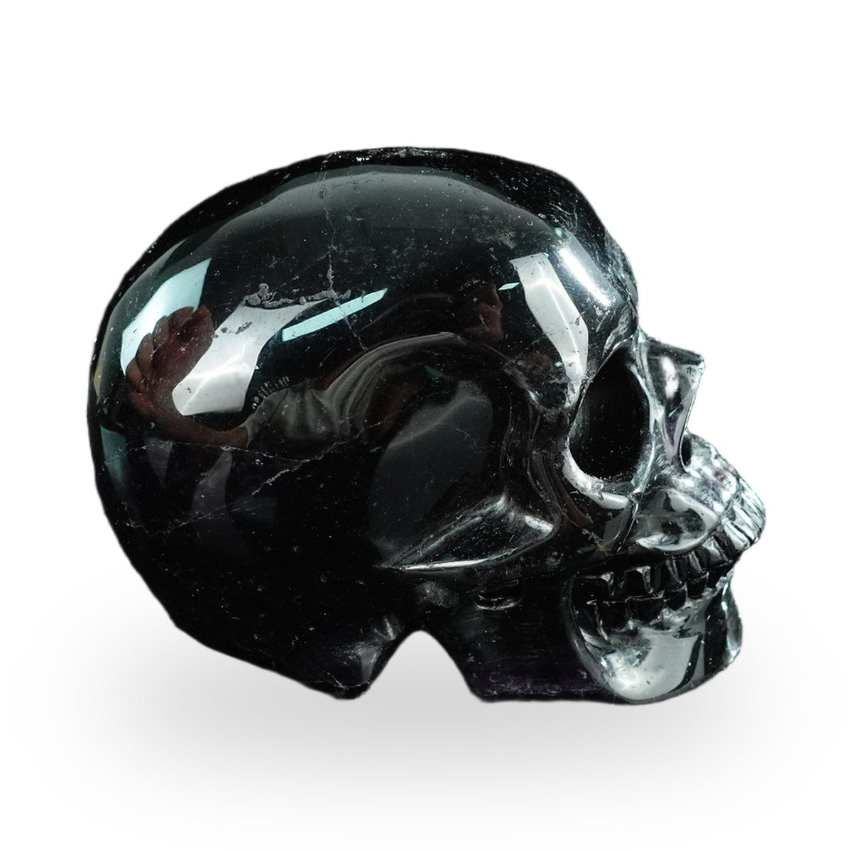 Rainbow Fluorite crystal skull 4.5" SKH45GF01 view 4