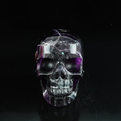 Rainbow Fluorite crystal skull 4.5" SKH45GF02 photo 1