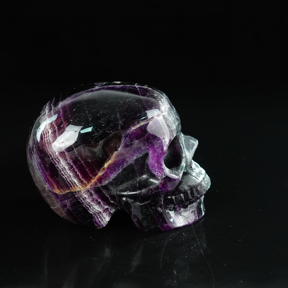 Rainbow Fluorite crystal skull 4.5" SKH45GF02 photo 4