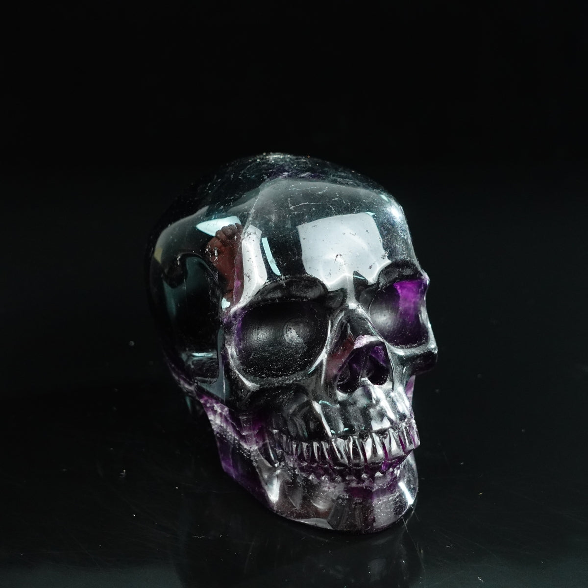 Rainbow Fluorite crystal skull 4.5" SKH45GF03 photo 2