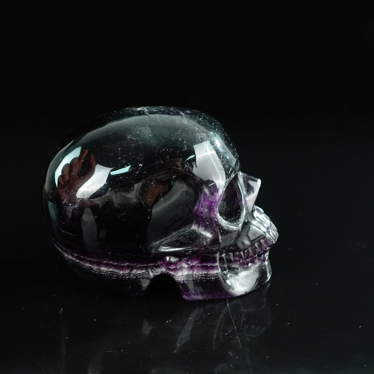 Rainbow Fluorite crystal skull 4.5" SKH45GF03 photo 4