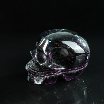 Rainbow Fluorite crystal skull 4.5" SKH45GF03 photo 5