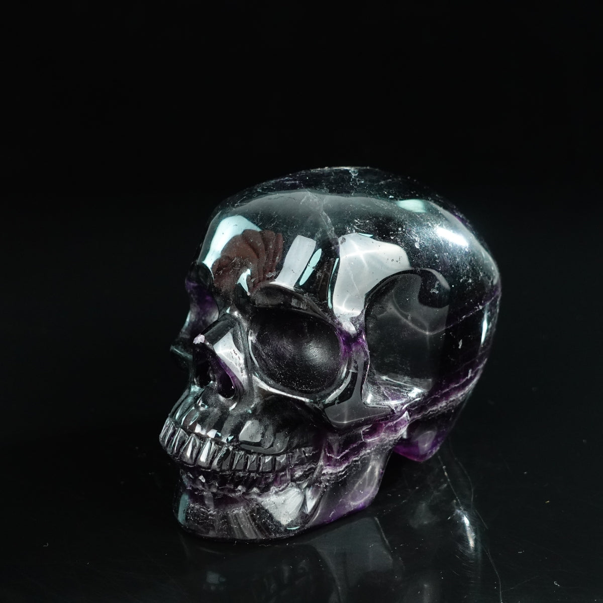 Rainbow Fluorite crystal skull 4.5" SKH45GF03 photo 6