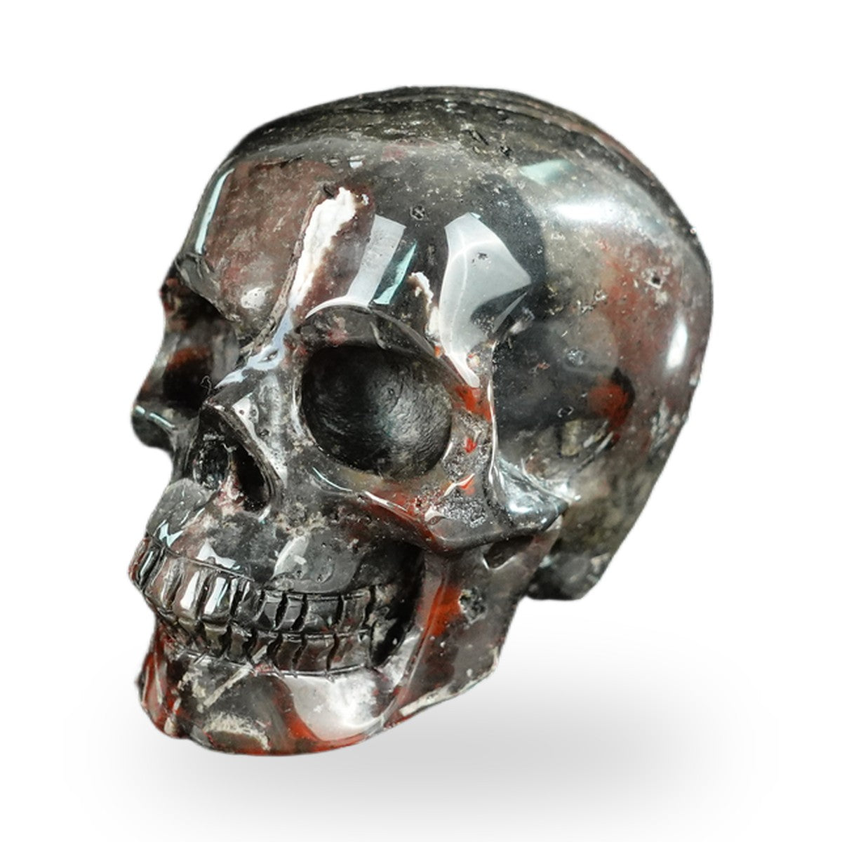 Red Crazy Lace Agate crystal skull 2.2" SKH20RC01 view 8