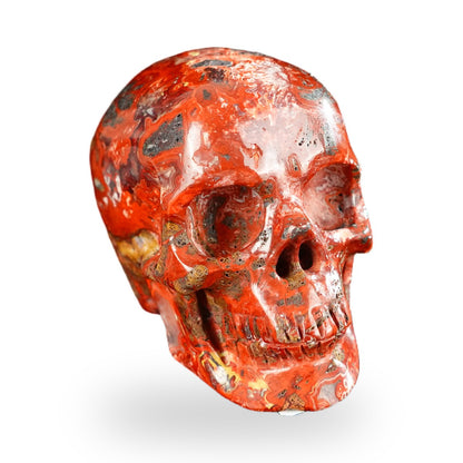 Red Crazy Lace Agate crystal skull 2.2" SKH20RC02 photo 2