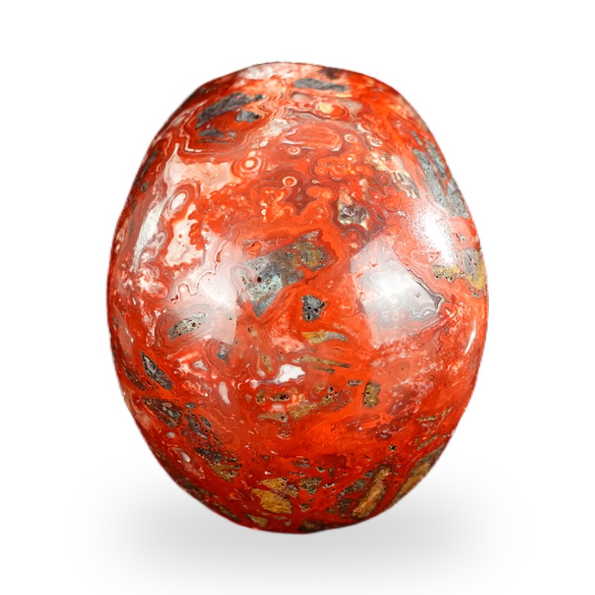 Red Crazy Lace Agate crystal skull 2.2" SKH20RC02 photo 5