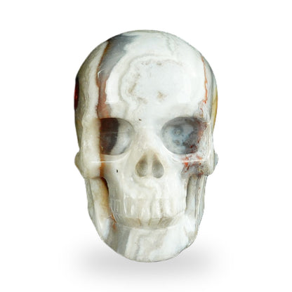 Red Crazy Lace Agate crystal skull 2.2" SKH20RC03 photo 1