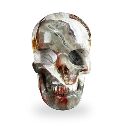 Red Crazy Lace Agate crystal skull 2.2" SKH20RC04 photo 1
