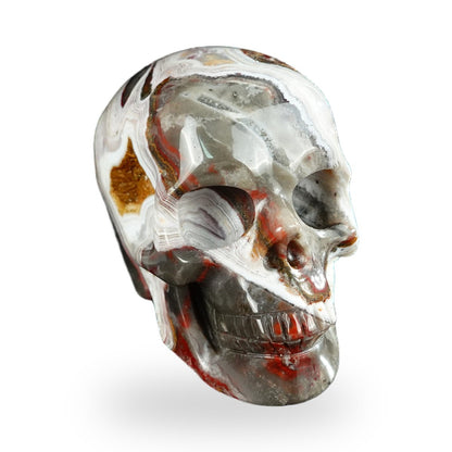Red Crazy Lace Agate crystal skull 2.2" SKH20RC04 photo 3