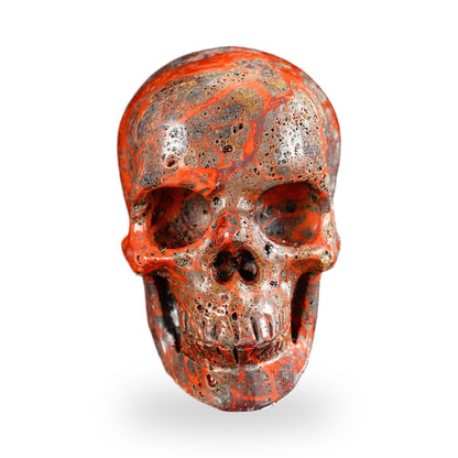 Red Crazy Lace Agate crystal skull 2.2" SKH20RC05 photo 1