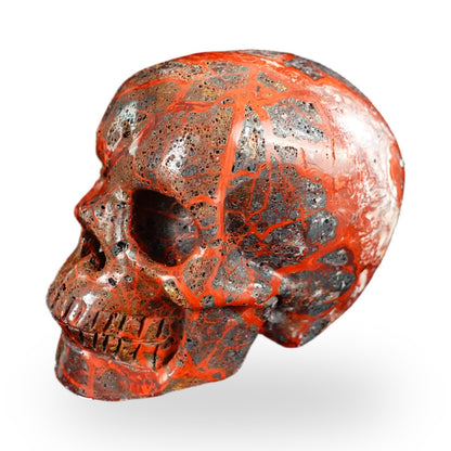 Red Crazy Lace Agate crystal skull 2.2" SKH20RC05 photo 7