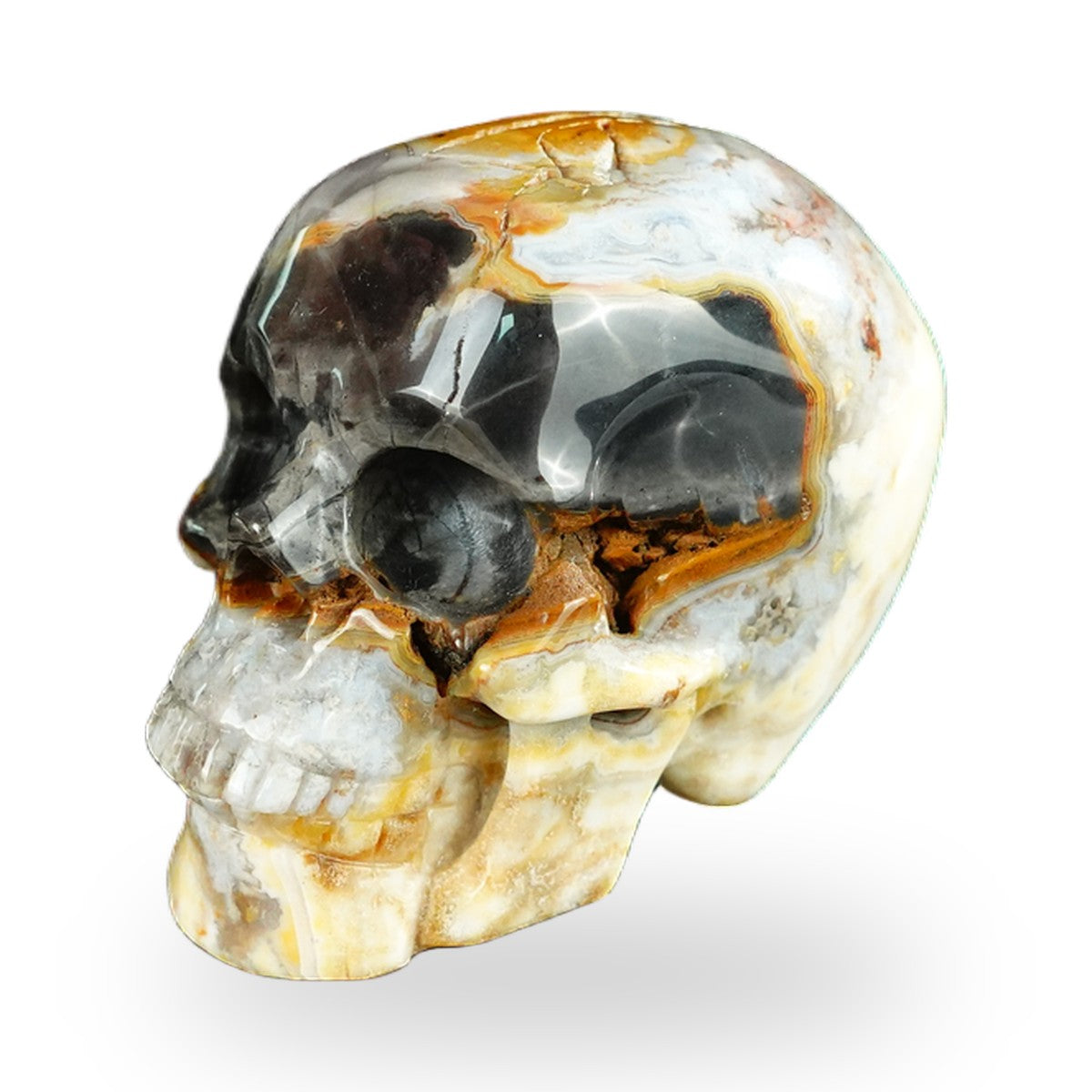Red Crazy Lace Agate crystal skull 2.2" SKH20RC06 photo 7