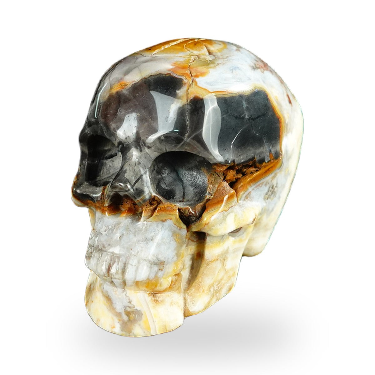 Red Crazy Lace Agate crystal skull 2.2" SKH20RC06 photo 8