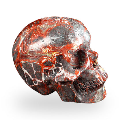 Red Crazy Lace Agate crystal skull 2.2" SKH20RC07 photo 4