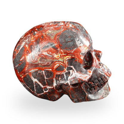 Red Crazy Lace Agate crystal skull 2.2" SKH20RC07 photo 5