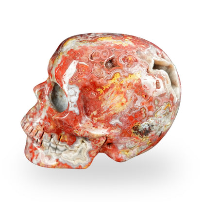 Red Crazy Lace Agate crystal skull 2.2" SKH20RC09 photo 6