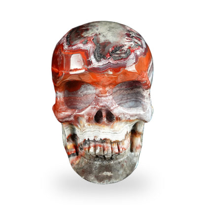 Red Crazy Lace Agate crystal skull 2.2" SKH20RC10 photo 1