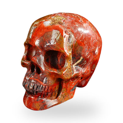 Red Crazy Lace Agate crystal skull 2.2" SKH20RC11 photo 2