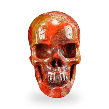Red Crazy Lace Agate crystal skull 2.2" SKH20RC11 photo 1