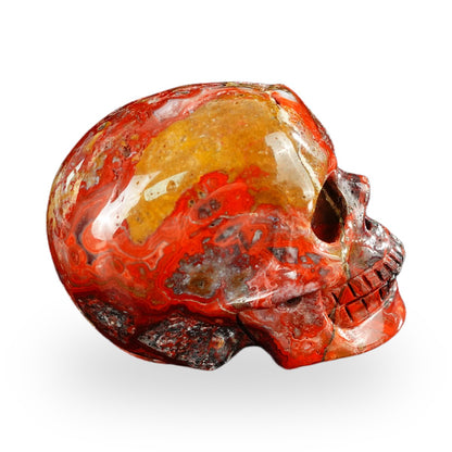 Red Crazy Lace Agate crystal skull 2.2" SKH20RC11 photo 6