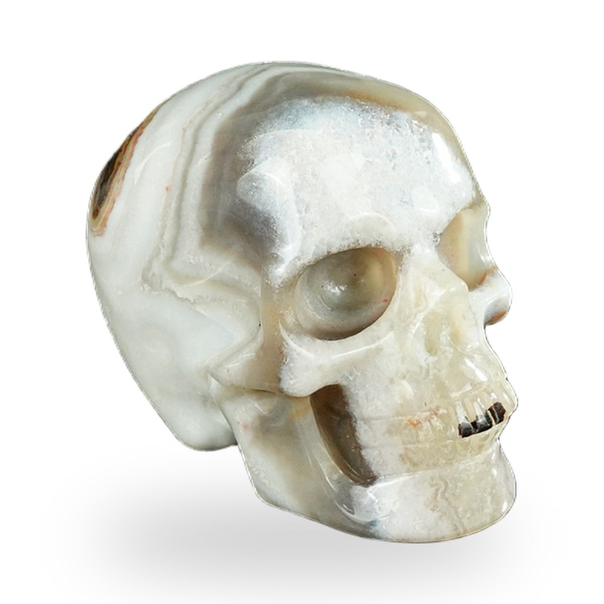 Red Crazy Lace Agate crystal skull 2.2" SKH20RC12 photo 3