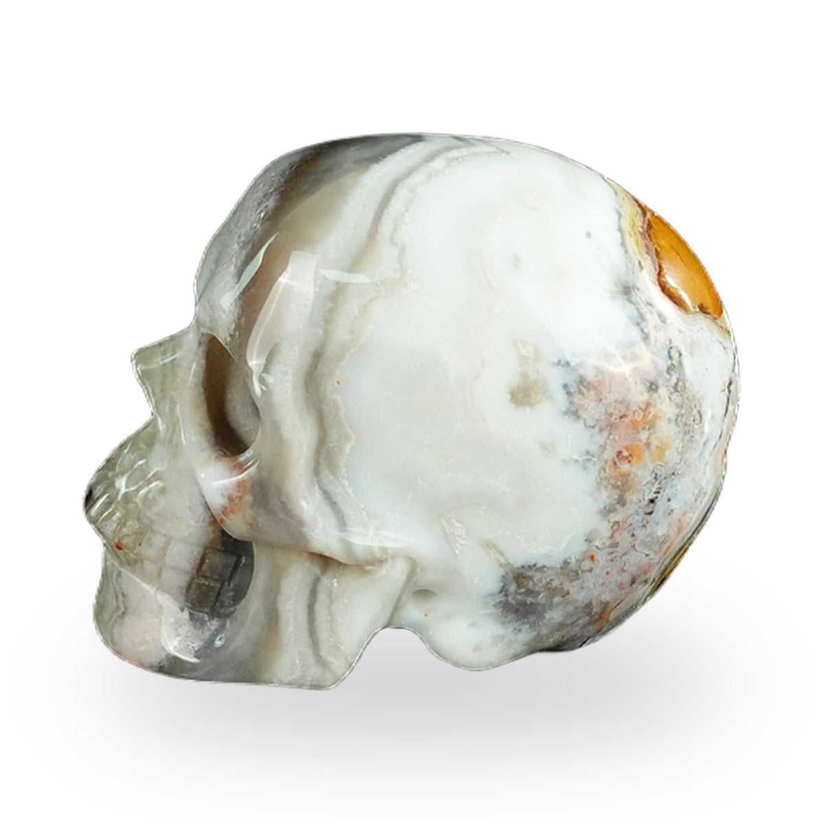 Red Crazy Lace Agate crystal skull 2.2" SKH20RC12 photo 6
