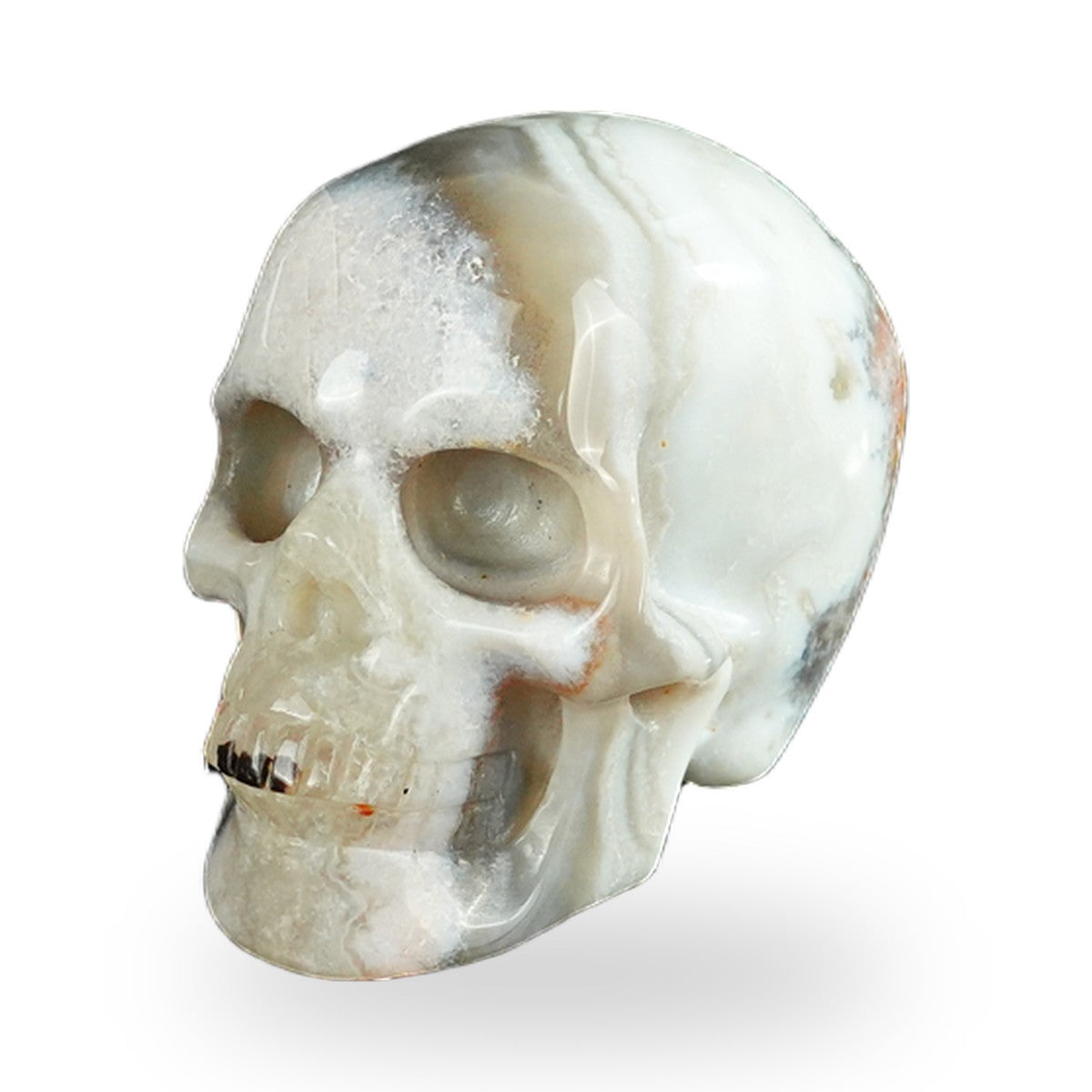 Red Crazy Lace Agate crystal skull 2.2" SKH20RC12 photo 8