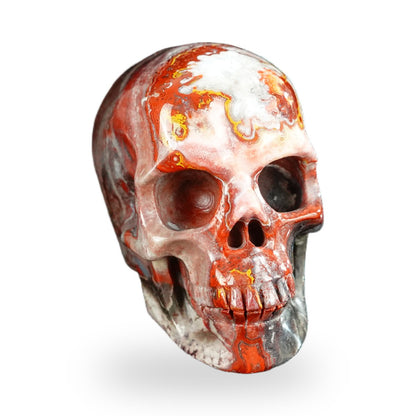 Red Crazy Lace Agate crystal skull 2.2" SKH20RC13 photo 3
