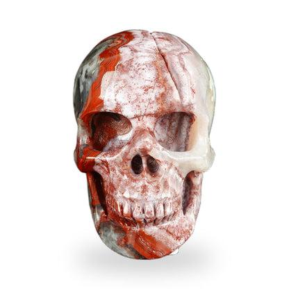 Red Crazy Lace Agate crystal skull 2.2" SKH20RC14 photo 1