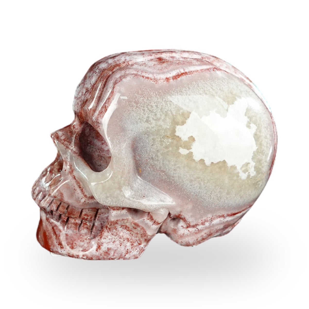 Red Crazy Lace Agate crystal skull 2.2" SKH20RC14 photo 6