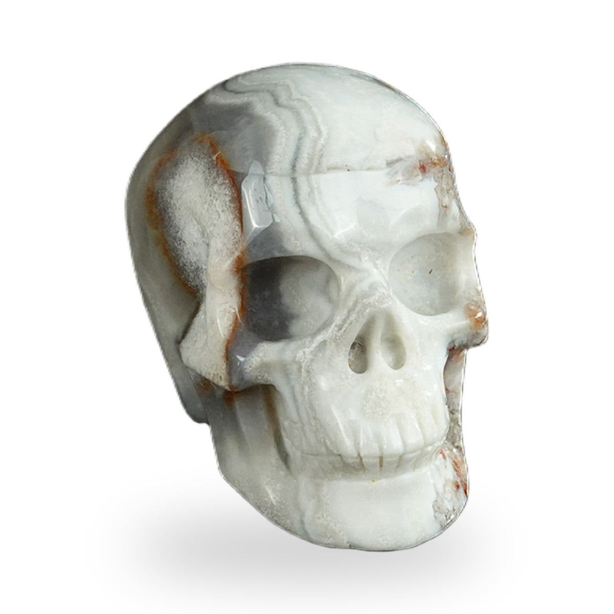Red Crazy Lace Agate crystal skull 2.2" SKH20RC15 photo 2