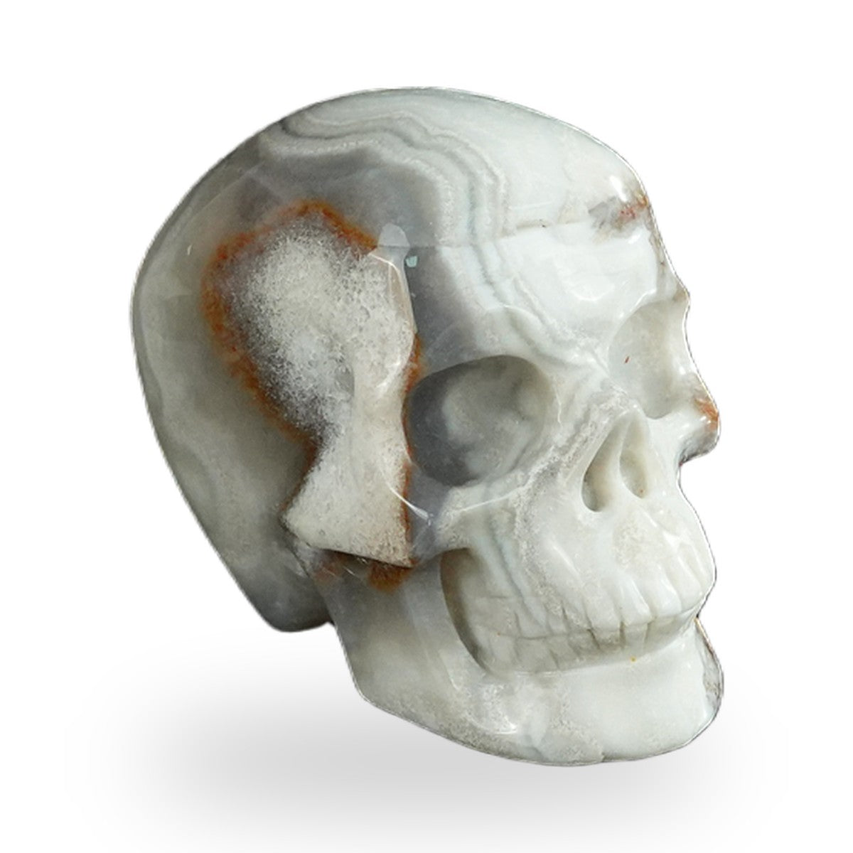 Red Crazy Lace Agate crystal skull 2.2" SKH20RC15 photo 3