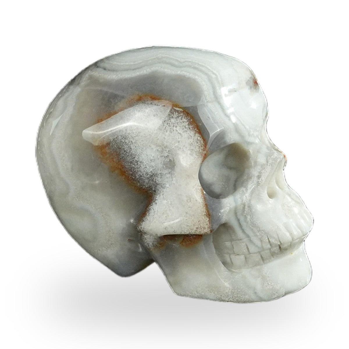 Red Crazy Lace Agate crystal skull 2.2" SKH20RC15 photo 4