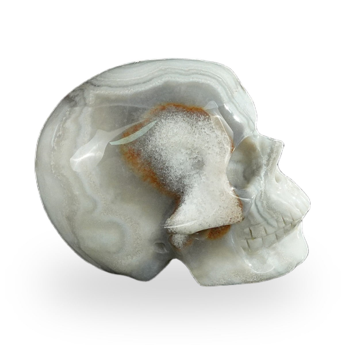 Red Crazy Lace Agate crystal skull 2.2" SKH20RC15 photo 5