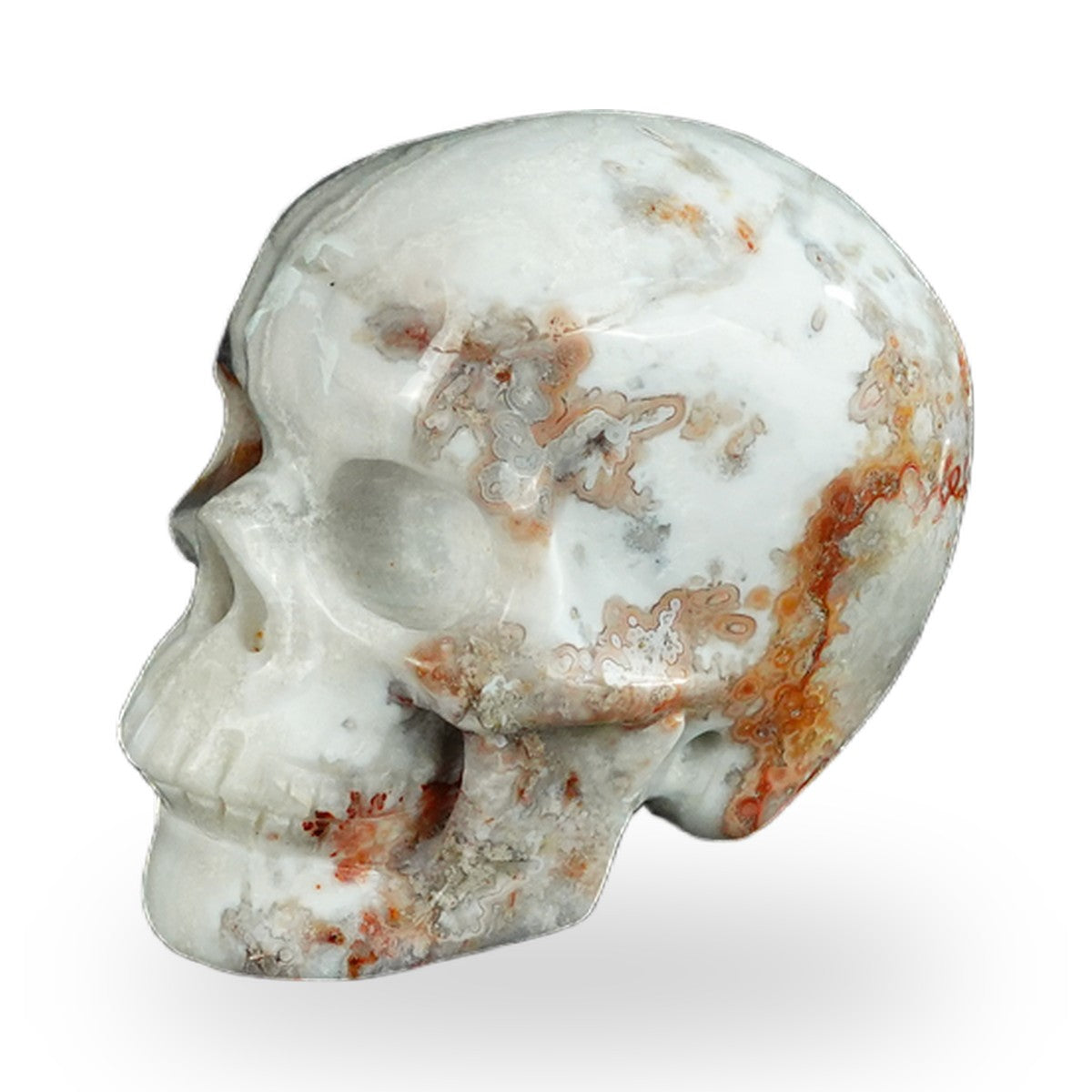 Red Crazy Lace Agate crystal skull 2.2" SKH20RC15 photo 7