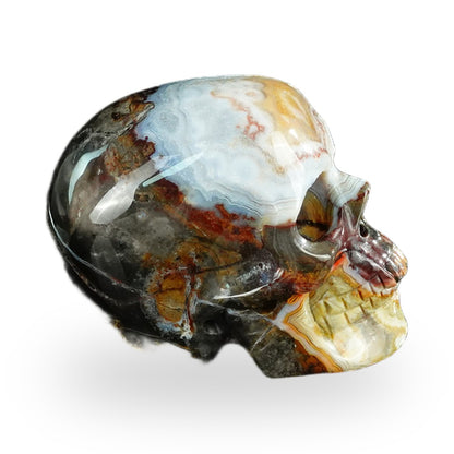 Red Crazy Lace Agate crystal skull 2.2" SKH20RC16 photo 5
