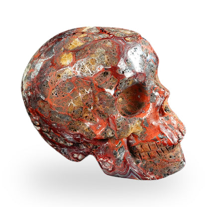 Red Crazy Lace Agate crystal skull 2.2" SKH20RC17 photo 3