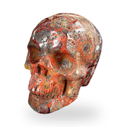 Red Crazy Lace Agate crystal skull 2.2" SKH20RC17 photo 8