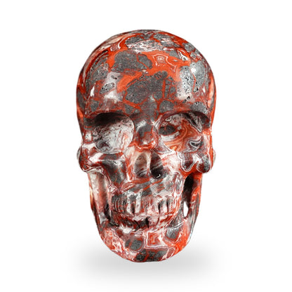 Red Crazy Lace Agate crystal skull 2.2" SKH20RC18 photo 1