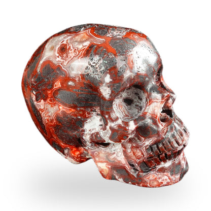 Red Crazy Lace Agate crystal skull 2.2" SKH20RC18 photo 4
