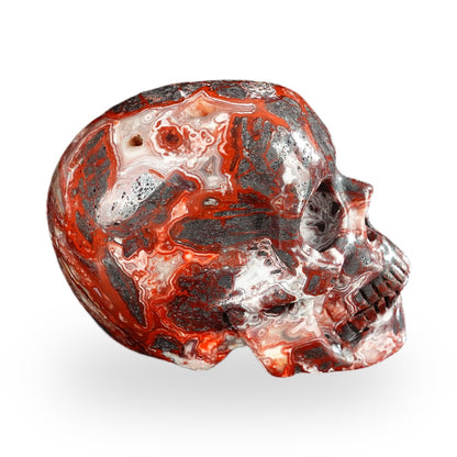 Red Crazy Lace Agate crystal skull 2.2" SKH20RC18 photo 5