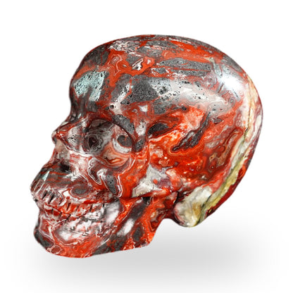 Red Crazy Lace Agate crystal skull 2.2" SKH20RC18 photo 7