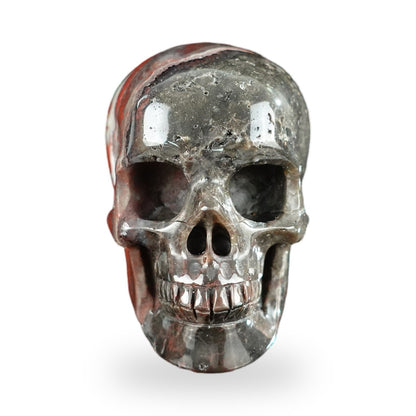 Red Crazy Lace Agate crystal skull 2.2" SKH20RC19 photo 1