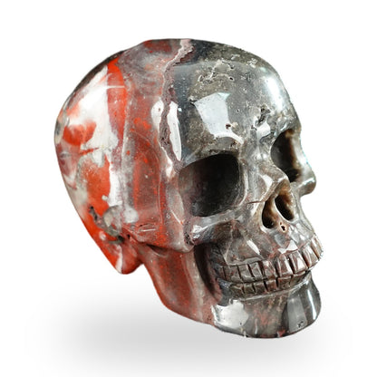 Red Crazy Lace Agate crystal skull 2.2" SKH20RC19 photo 3