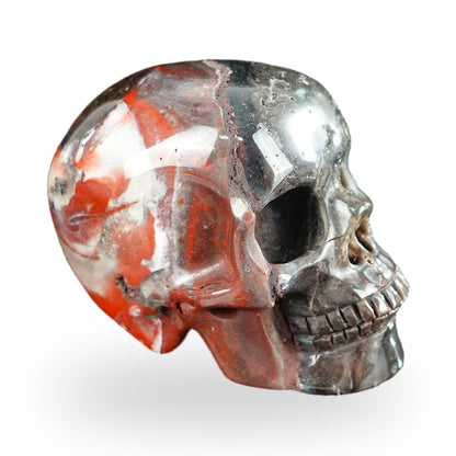 Red Crazy Lace Agate crystal skull 2.2" SKH20RC19 photo 4